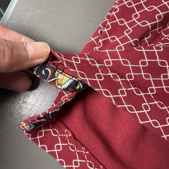 Denim And Flower Ricky Singh Red Patterned Polo 100% Cotton L - Picture 7 of 13